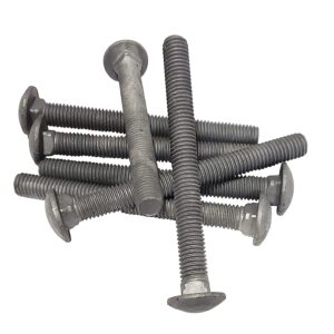 1/2" - 13 x 5" Carriage Bolt | Round Head| Hot Dip Galvanized | 10pcs