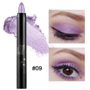 Boobeen Eyeshadow Pencil Crayon Waterproof Eyeshadow Stick Shimmer Cream Eyeshadow Pen Create Glitter Eye Makeup, Easy to Use