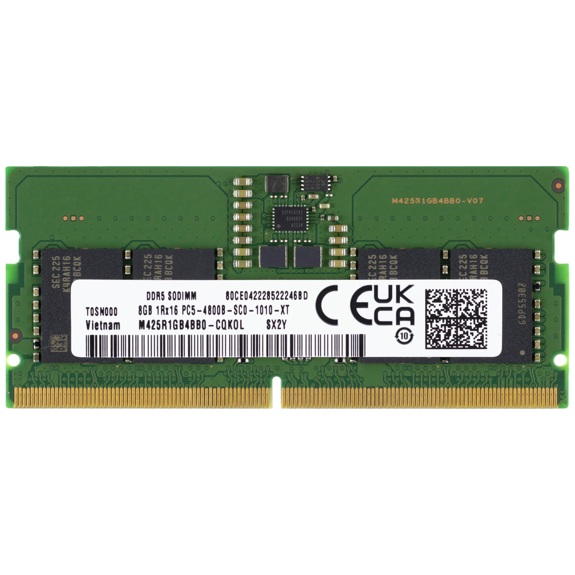 A-Tech 8GB DDR5 4800MHz SODIMM PC5-38400 CL40 1Rx16 1.1V SO-DIMM 262-Pin Laptop Notebook RAM Memory Module M425R1GB4BB0-CQK