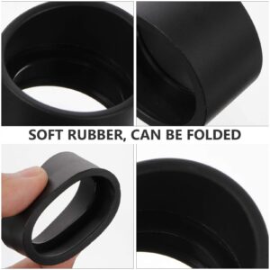 2pcs binocular lens caps Eyepiece Cover 33mm Inner Diameter Binocular Rubber Eyepiece Eye Guards Cups Shield for 33mm Stereo Microscope Eyepieces binocular lens covers Eyeshields microscope eye cups