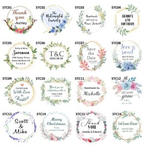 Thank You for Your Order Stickers Custom Name Text Wedding Birthday Baptism Holiday Party Label Sticker