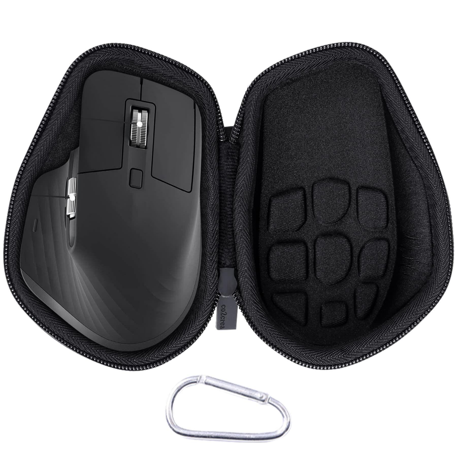 co2CREA Hard Case Replacement for Logitech MX Master 3 Master 3S Advanced Wireless Mouse (Graphite Black Case)