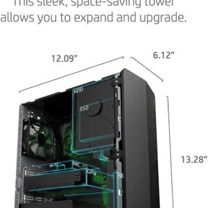 Newest HP TG01 Pavilion Gaming Desktop | Intel 6-Core i5-10400F | 16GB DDR4 1TB PCIe SSD 1TB HDD | NVIDIA GTX 1650 GDDR5 4GB | HDMI | DVI-D | USB-C | WiFi | BT | RJ-45 | Windows 10 Pro