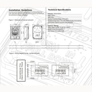 Tokatuker Emergency Alarm Station with Key Conventional Dual Action Manual Call Point Pull Fire Alarm Panic Button SOS Switch for Alarm Siren or Panel