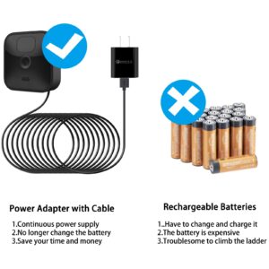 30ft/9m Weatherproof Power Adapter Compatible with Blink Outdoor/Indoor/XT/XT2(NOT Include Camera) (1)