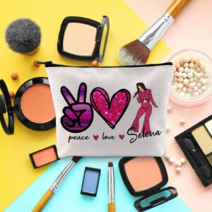 BLUPARK Song Makeup Bag Singer Song Gift Singer Fan Gift Singer Inspired Cosmetic Bag Music Gift (Peace Love Se)