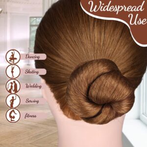 Fandamei Hair Accessories Set: 20PCS Mesh Hair Nets Invisible and 40PCS U Shaped Hair Pins for Women, Girls, Ballet Bun Maker & Dance (Hair Nets- 20 inch(50cm), Hair Pins- 2.4 inch(6cm)), Brown