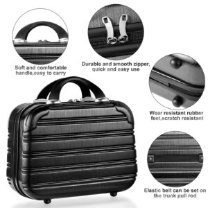 14inch Makeup Train Case PC ABS Cosmetic Case Hardshell Makeup Bag Organizer Valentines Day Gifts for Him Women Travel Outside Activity