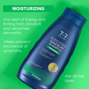 True+Real Moisturizing Dandruff Shampoo with Aloe and Selenium Sulfide 1%, 11fl oz