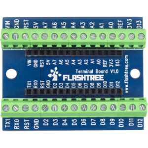 3pcs for Nano Breakout Board Terminal 3.81mm / 0.15" Expansion Shield for Arduino Nano V3.0 AVR ATMEGA328P Module (Blue)