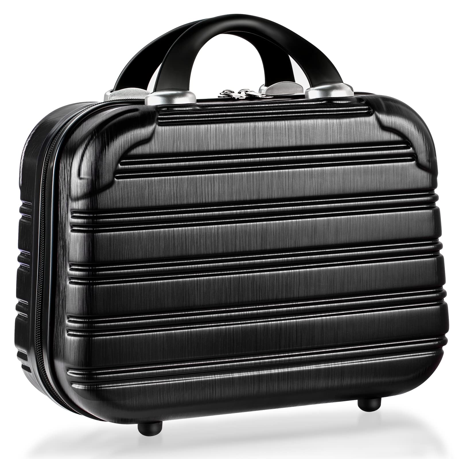 14inch Makeup Train Case PC ABS Cosmetic Case Hardshell Makeup Bag Organizer Valentines Day Gifts for Him Women Travel Outside Activity