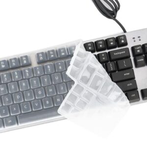 Dust-Proof Silicone Keyboard Skin Cover Compatible for Logitech G413 TKL SE Mechanical Gaming Keyboard (Clear)