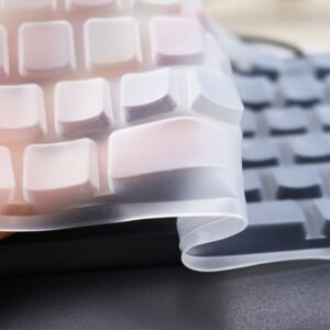 Dust-Proof Silicone Keyboard Skin Cover Compatible for Logitech G413 TKL SE Mechanical Gaming Keyboard (Clear)