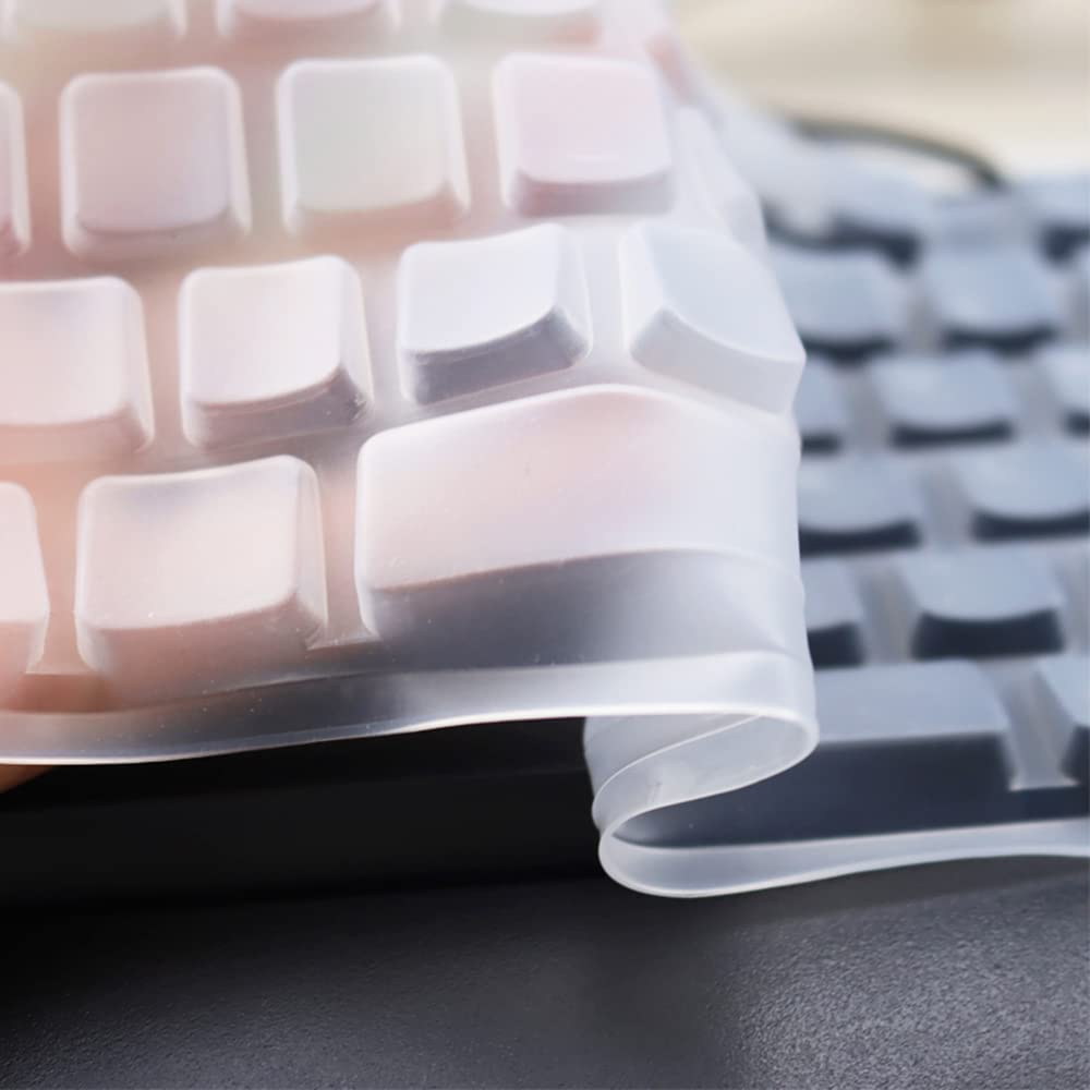 Dust-Proof Silicone Keyboard Skin Cover Compatible for Logitech G413 TKL SE Mechanical Gaming Keyboard (Clear)