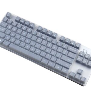 Dust-Proof Silicone Keyboard Skin Cover Compatible for Logitech G413 TKL SE Mechanical Gaming Keyboard (Clear)