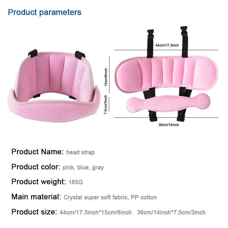 SWEETOP Child Head Support for Car Seats Safe Comfortable Head & Neck Pillow Support Solution for Front Facing Car Seats and High Back Boosters Baby Kids Travel Accessories