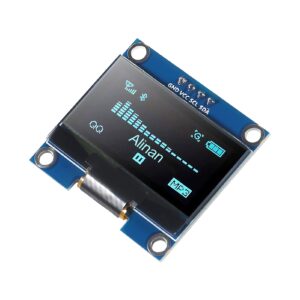 Alinan 2pcs OLED Display Module I2C 4pin 128X64 1.3 Inch Display Module SSH1106 SSD1306 Blue for R3 STM