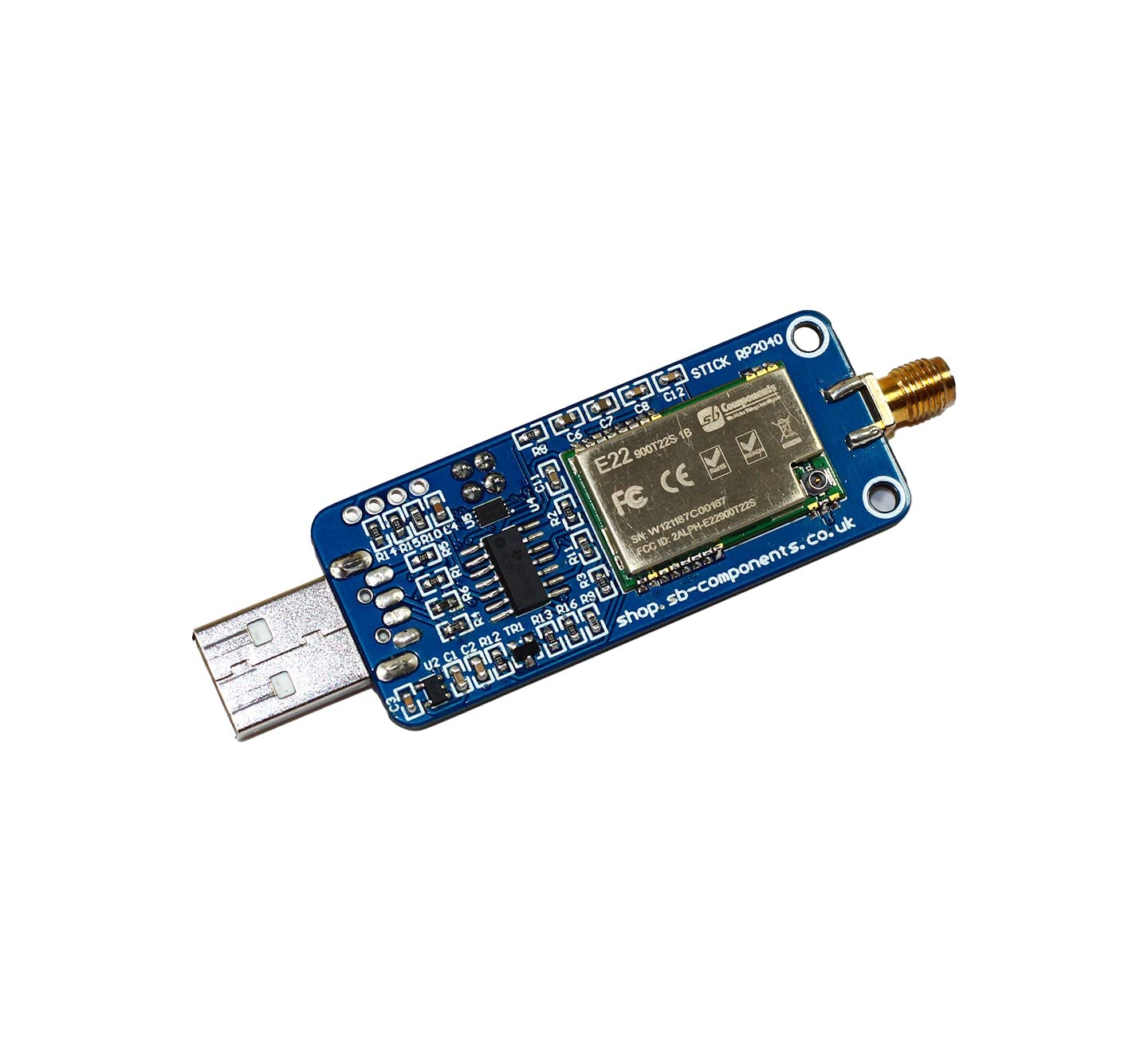 RangePi - LoRa and RP2040 USB Stick, Portable LoRa Dongle Based on Raspberry Pi 2040 Smart Data Transmission LoRa Module - Transmission up to 5 KM (868MHz)