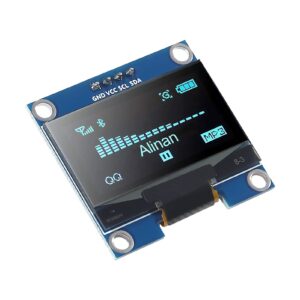 Alinan 2pcs OLED Display Module I2C 4pin 128X64 1.3 Inch Display Module SSH1106 SSD1306 Blue for R3 STM