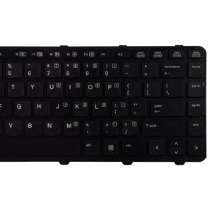 SUNMALL Replacement Keyboard Compatible with HP ProBook 640 G1 645 G1 738688-001 736653-001 V139426BS1 with Frame Black US Layout No Pointer No Backlight