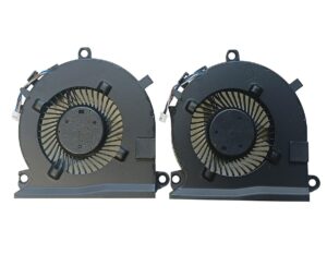 (2 pack) cooling fans intended for hp pavilion gaming 15-ec 16-a series laptop replacement fan l77560-001 15-ec1000 15-ec1073dx 15-ec0751ms 15-ec1015nu 15-ec1009na 15-ec0901na 16-a0075cl 16-a0032dx