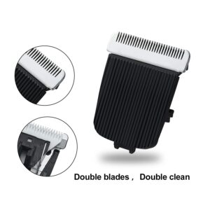 Replacement Blades Compatible with Manscaped Lawn Mower Groin Hair Trimmer, Compatible with Manscaped 4.0 3.0 2.0 Replaceable Blade, Black (2 Pack）