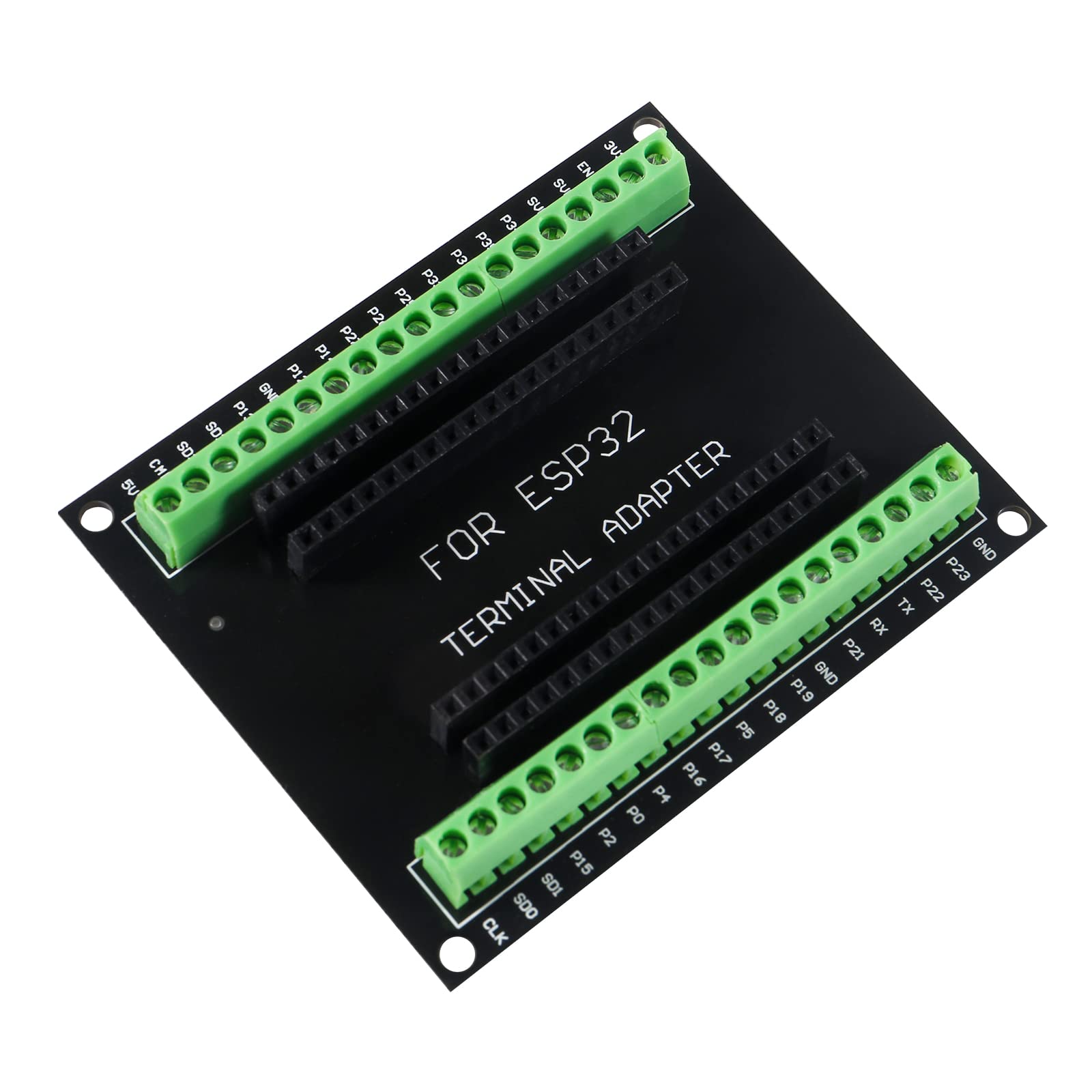 Alinan 2pcs ESP32 Breakout Board GPIO 1 into 2 Compatible with 38PIN Narrow Version ESP-WROOM-32 ESP32 Microcontroller Development Board