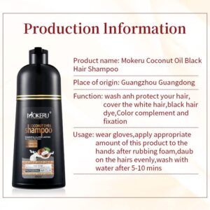 Maani Coconut Oil Hair Color Shampoo, Light Brown, 500 ML: Instant Fast Acting Long Lasting Hair Color Shampoo for Gray Hair, Nourishing, ShiningLong Lasting