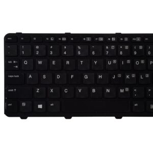 SUNMALL Replacement Keyboard Compatible with HP ProBook 640 G1 645 G1 738688-001 736653-001 V139426BS1 with Frame Black US Layout No Pointer No Backlight