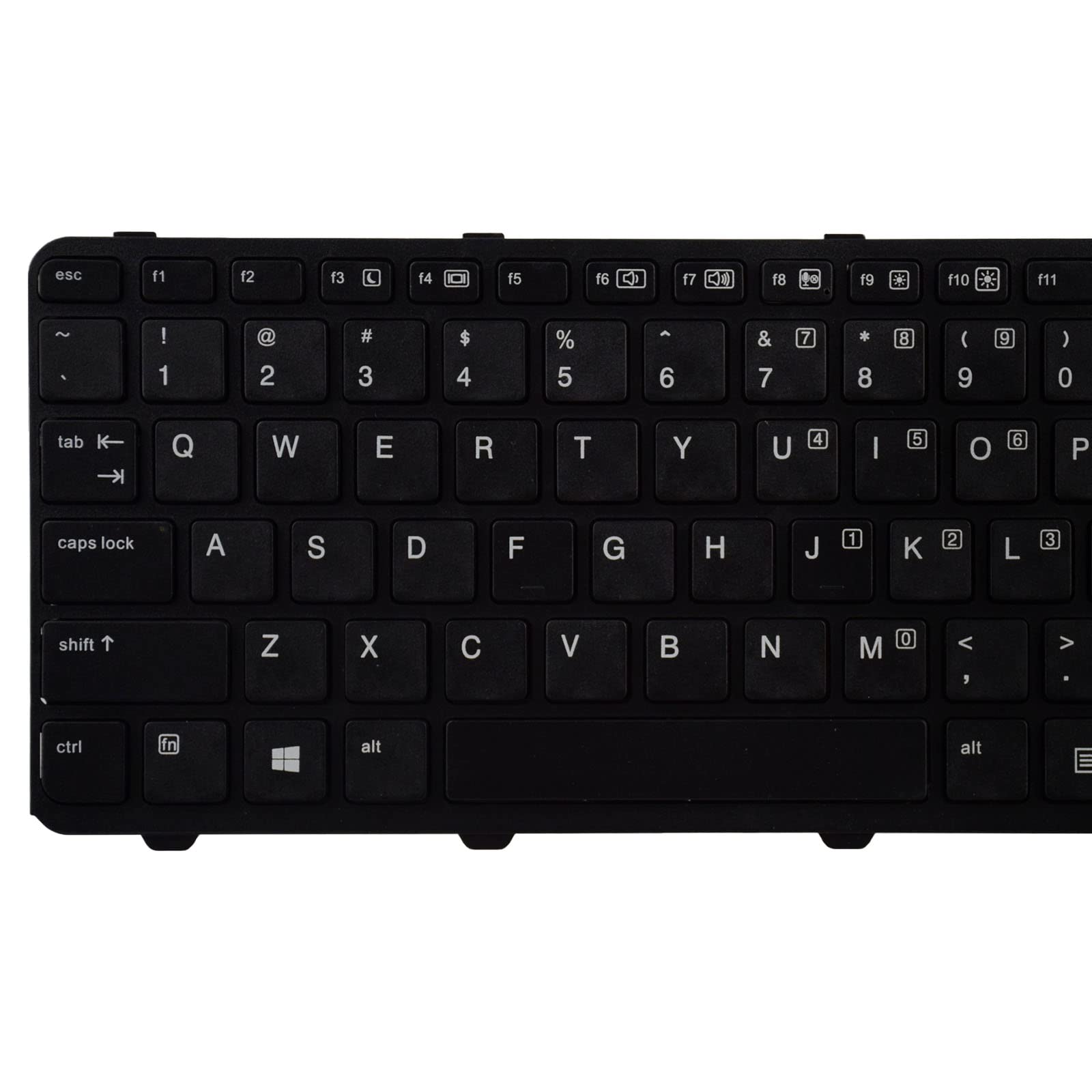 SUNMALL Replacement Keyboard Compatible with HP ProBook 640 G1 645 G1 738688-001 736653-001 V139426BS1 with Frame Black US Layout No Pointer No Backlight