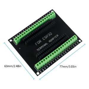 Alinan 2pcs ESP32 Breakout Board GPIO 1 into 2 Compatible with 38PIN Narrow Version ESP-WROOM-32 ESP32 Microcontroller Development Board