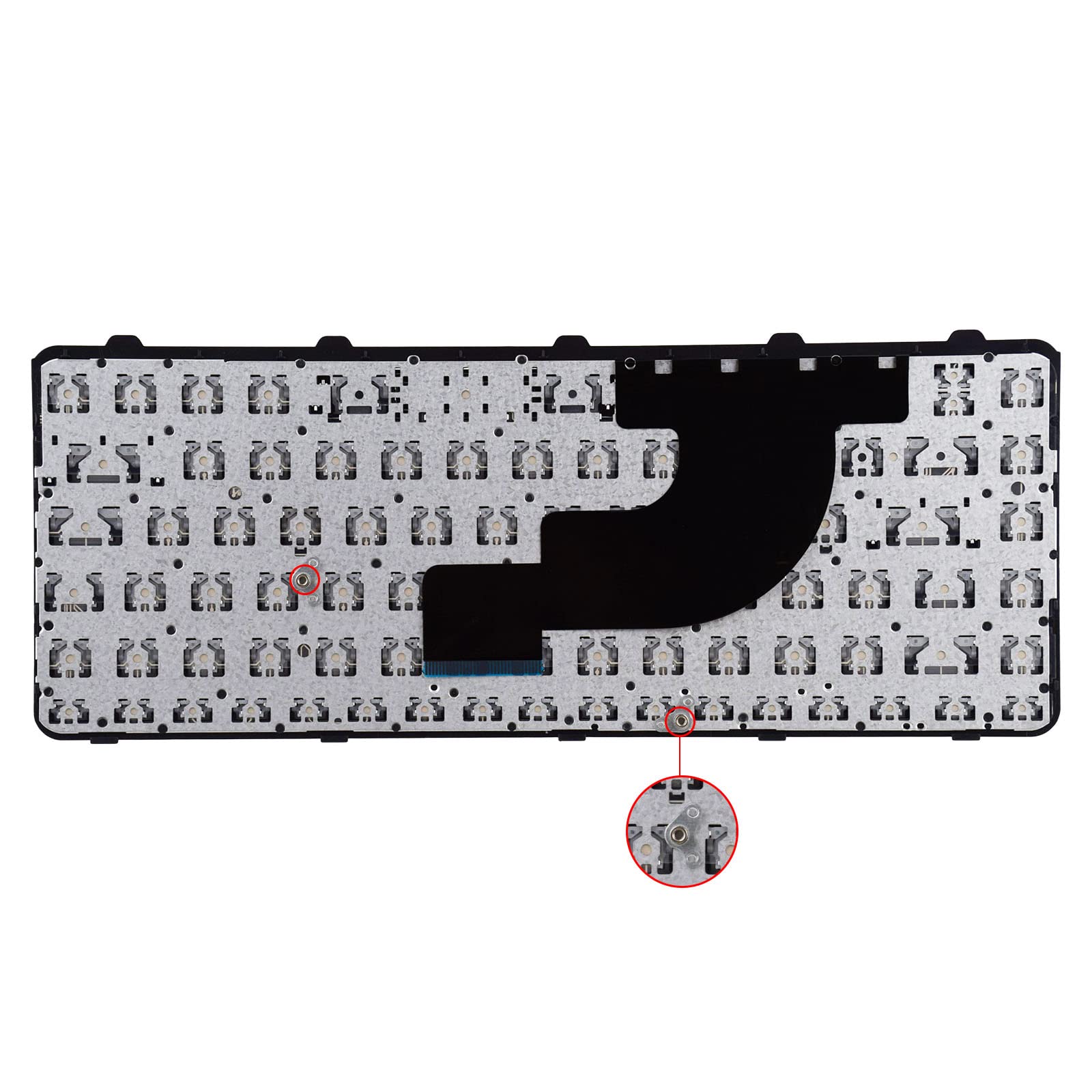 SUNMALL Replacement Keyboard Compatible with HP ProBook 640 G1 645 G1 738688-001 736653-001 V139426BS1 with Frame Black US Layout No Pointer No Backlight