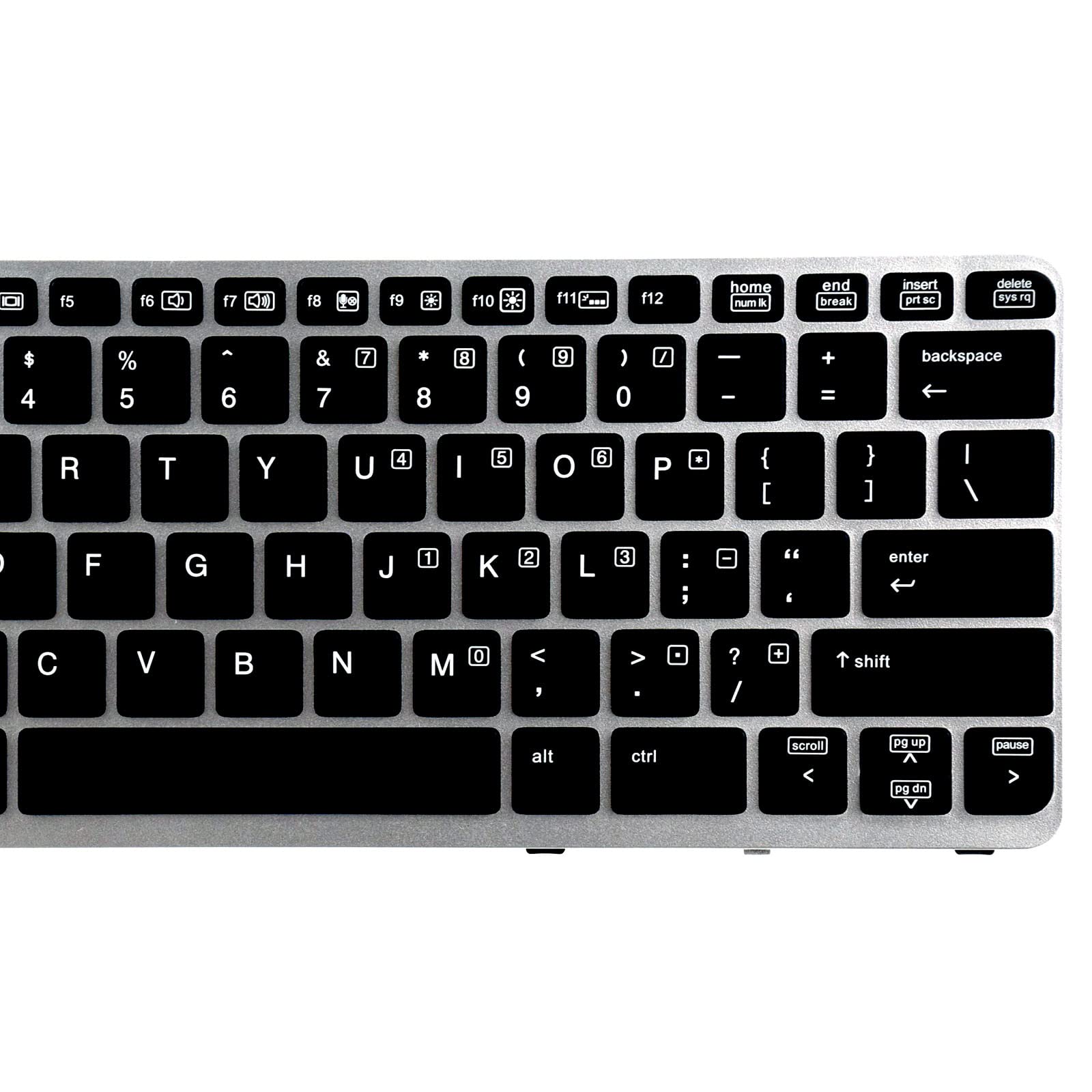 SUNMALL Replacement Keyboard Compatible with HP EliteBook 820 G1 820 G2 720 G1 720 G2 725 G2 with Sliver Frame with Backlight No Pointer