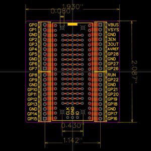 for PI PICO Mini Brekaout Board Soldered with Screw Terminal 2.54mm for Raspberry Pi Pico (1pcs)