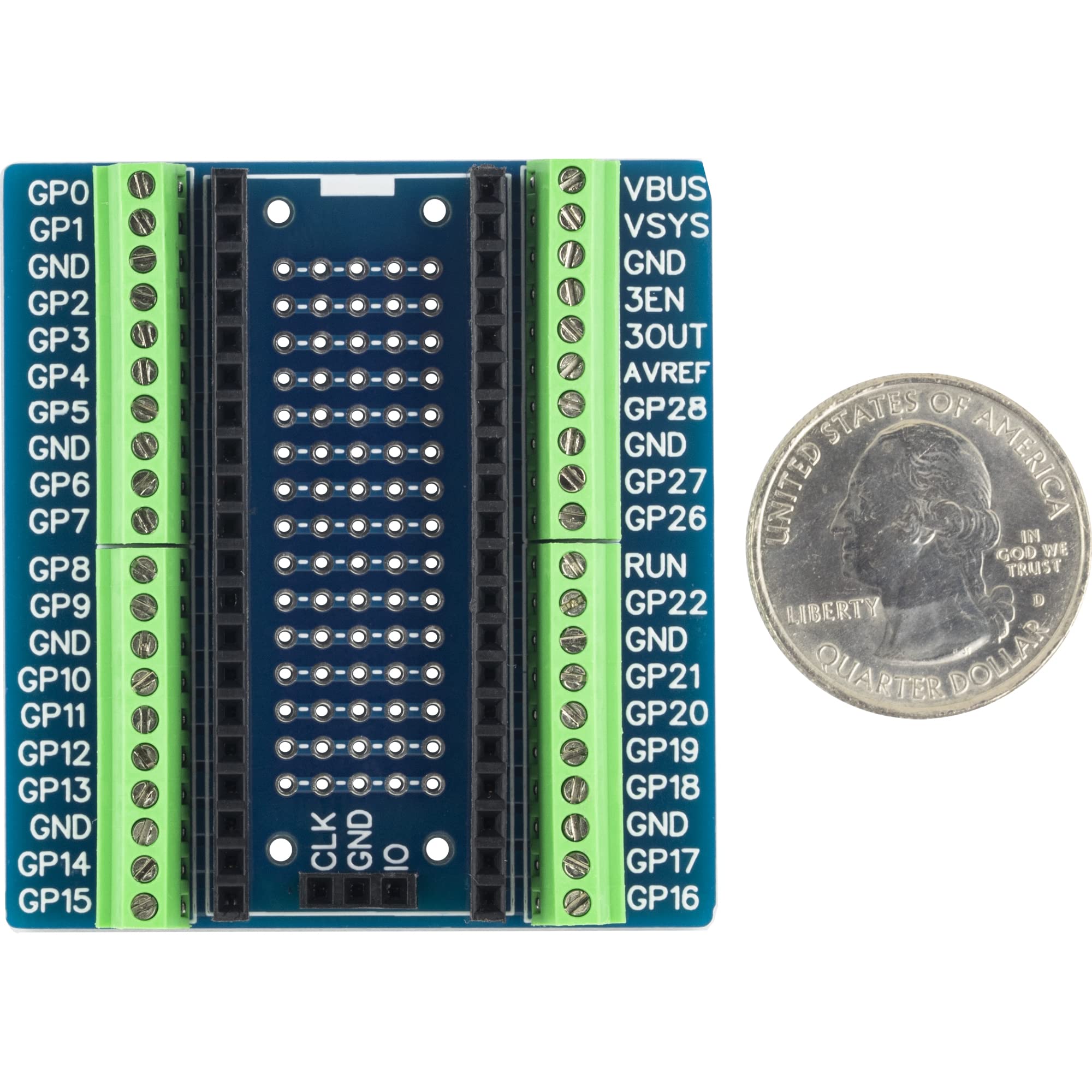 for PI PICO Mini Brekaout Board Soldered with Screw Terminal 2.54mm for Raspberry Pi Pico (1pcs)