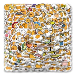 Gudetama Stickers 210pcs Japanese Lazy Egg Stickers Stickers,for Water Bottle,Laptop,Luggage，Phone,Skateboard Stickers for Teens Girls Kids Vinyl Stickers