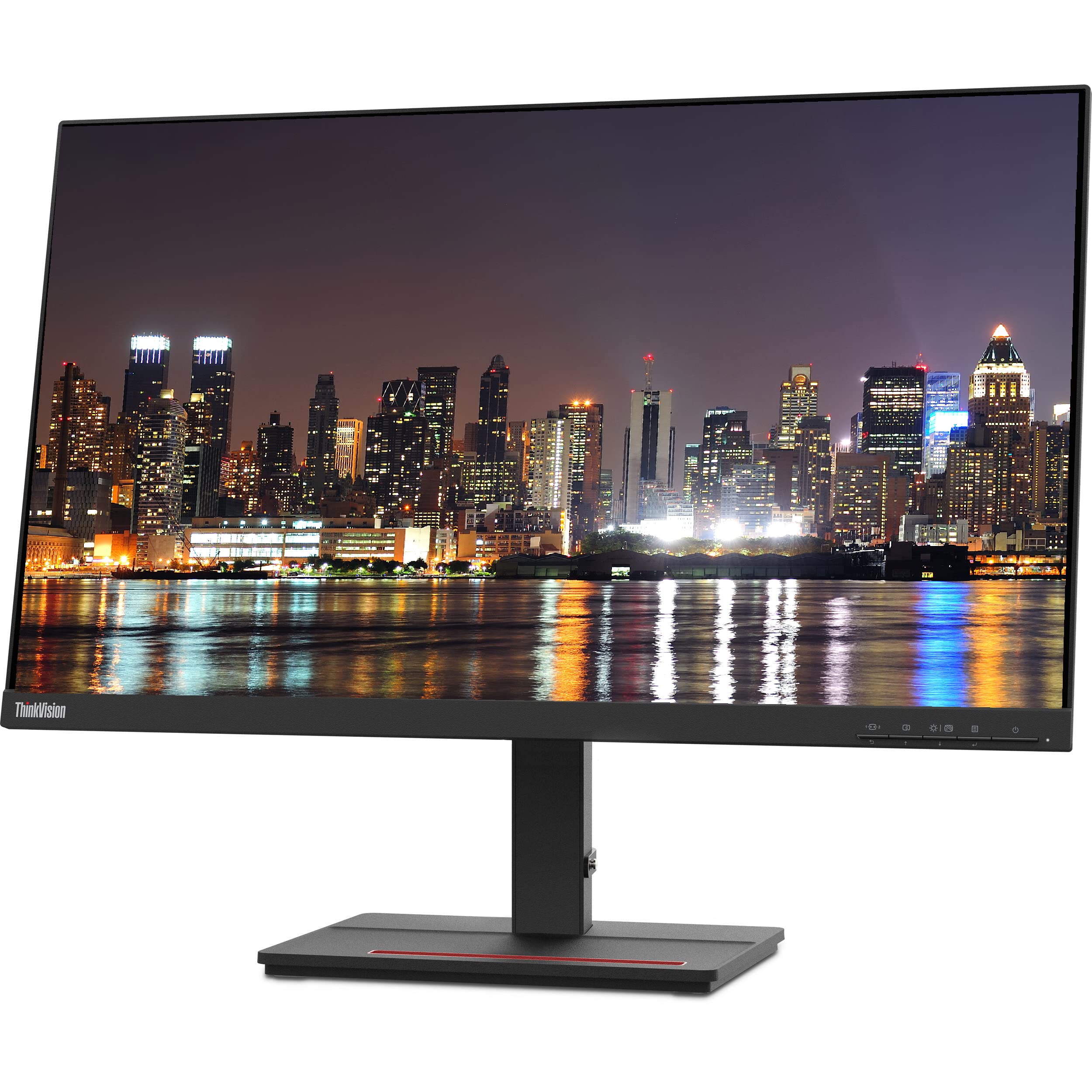 Lenovo ThinkVision S24e-20 23.8" Full HD 1920 x 1080 WLED LCD Monitor 2-Pack Bundle with Mini Speaker, 250 Nit, FreeSync, HDMI-VGA, Raven Black, & Adjustable Desk Mount Monitor Stand