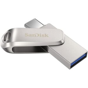 sandisk 64gb ultra dual drive luxe usb type-c flash drive