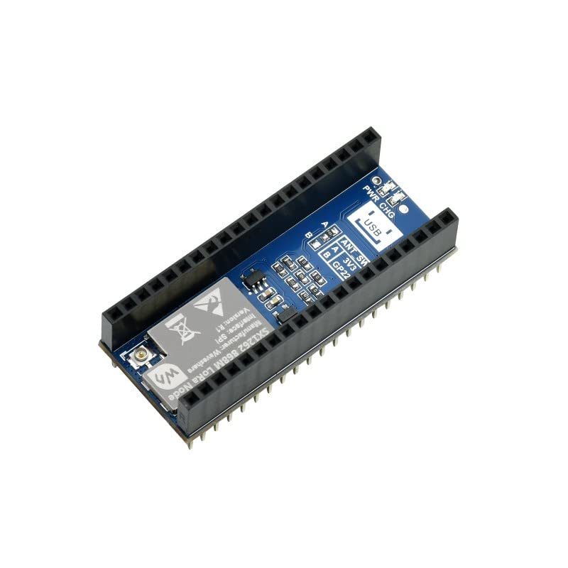 TOP1 SX1262 LoRa Node Module for Raspberry Pi Pico Series Boards, 902~930MHz Frequency Band, Support LoRaWAN Protocol, Support FSK/GFSK/LoRa Modulations (Pico-LoRa-SX1262-915M)