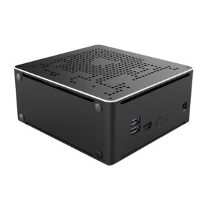 HUNSN 4K Mini PC, HTPC, NUC, Small Server, Support Proxmox, Vmware, ESXI, KODI, Intel XEON W-10885M, BY02, DP, HDMI, Type-C, 2 x LAN, Barebone, NO RAM, NO Storage, NO System