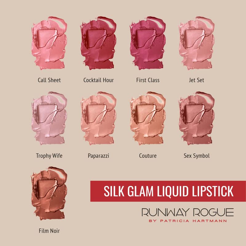 Runway Rogue Silk Glam Liquid Lipstick, Long Wear Frosted Maple-Brown Liquid Lipstick, ‘Sex Symbol’