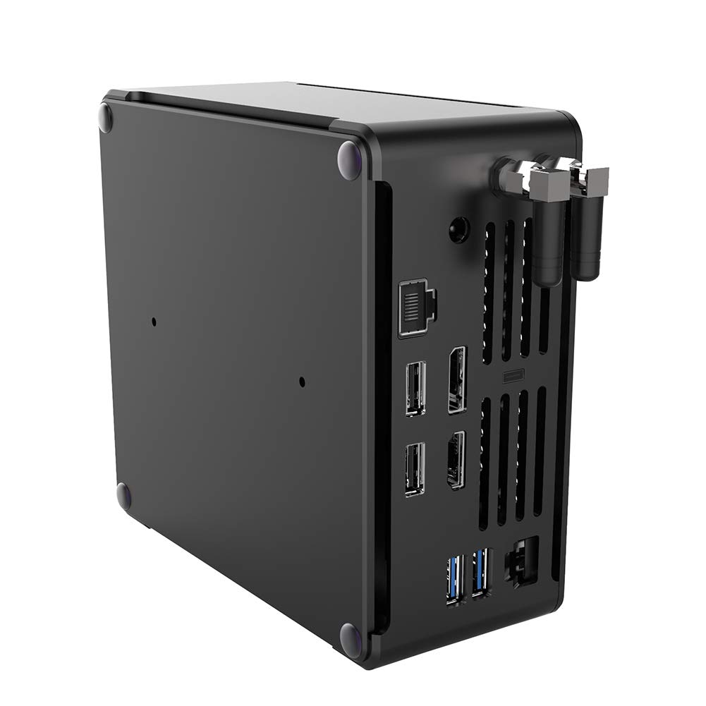 HUNSN 4K Mini PC, HTPC, NUC, Small Server, Support Proxmox, Vmware, ESXI, KODI, Intel XEON W-10885M, BY02, DP, HDMI, Type-C, 2 x LAN, Barebone, NO RAM, NO Storage, NO System