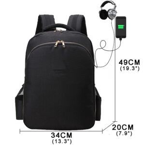 MAXPAND Portable Backpack Bag for Barbers Hairdressings Backpacks for Clippers and Supplies Barbers Organizer with USB Port Hairdresser Tool Bag, XR-2128