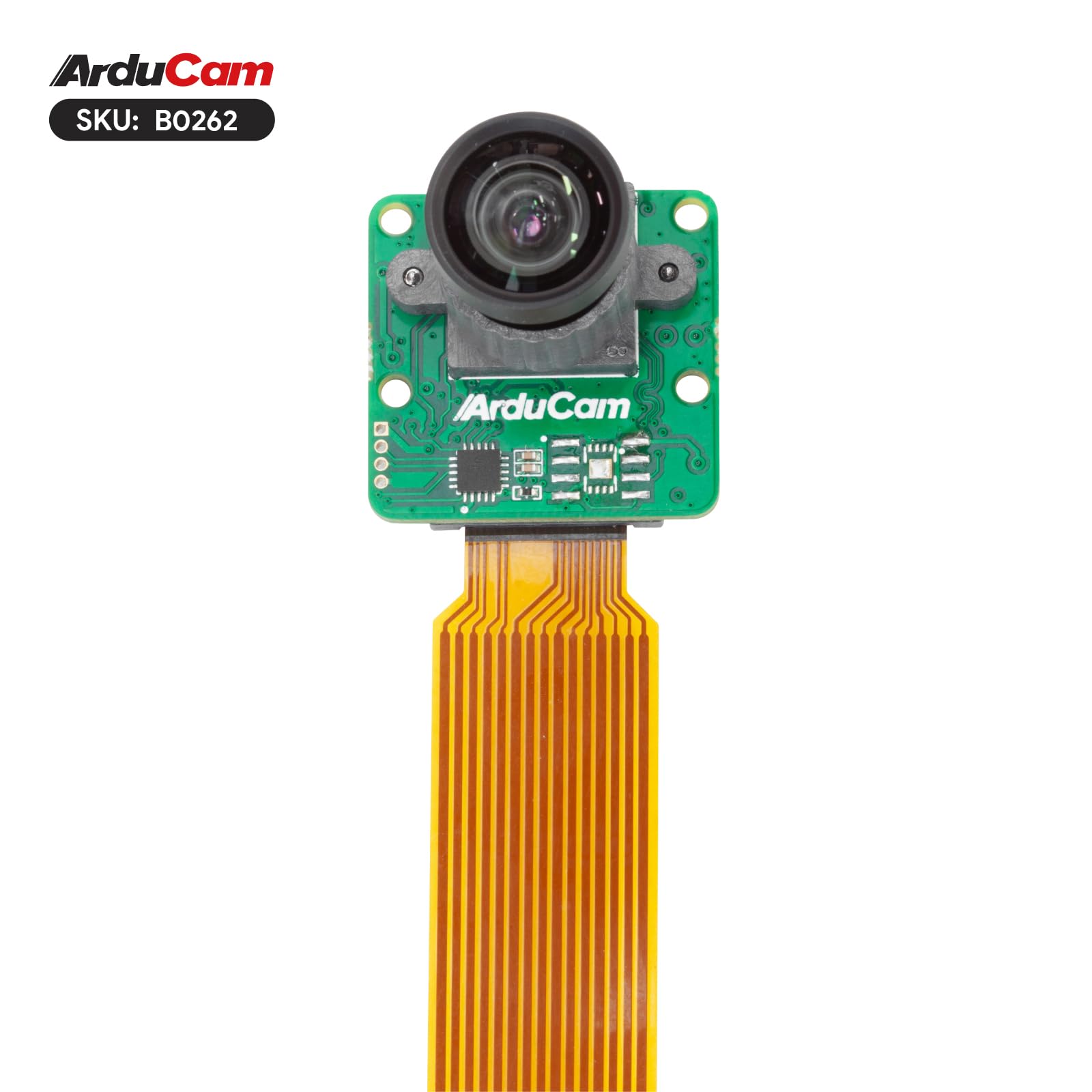 Arducam for Mini Raspberry Pi HQ Camera, 12MP IMX477 with Low Distortion M12 Lens, 25 * 24mm Camera Board Compatible with Raspberry Pi 5, 4 Model B, Pi 3/3B+, and Pi Zero 2W