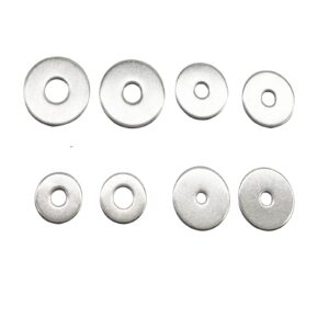 floyutin 304 stainless fender flat washer large assortment set for screw hardware lock 75pcs (m4 m5 m6 m8 m10),no case