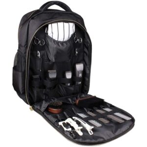 MAXPAND Portable Backpack Bag for Barbers Hairdressings Backpacks for Clippers and Supplies Barbers Organizer with USB Port Hairdresser Tool Bag, XR-2128