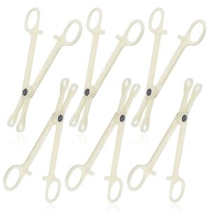 piercing clamps - autdor 25pcs piercing forceps rounded slotted disposable piercing clamps septum forceps for lip navel tongue belly ear nose piercing kit piercing tools