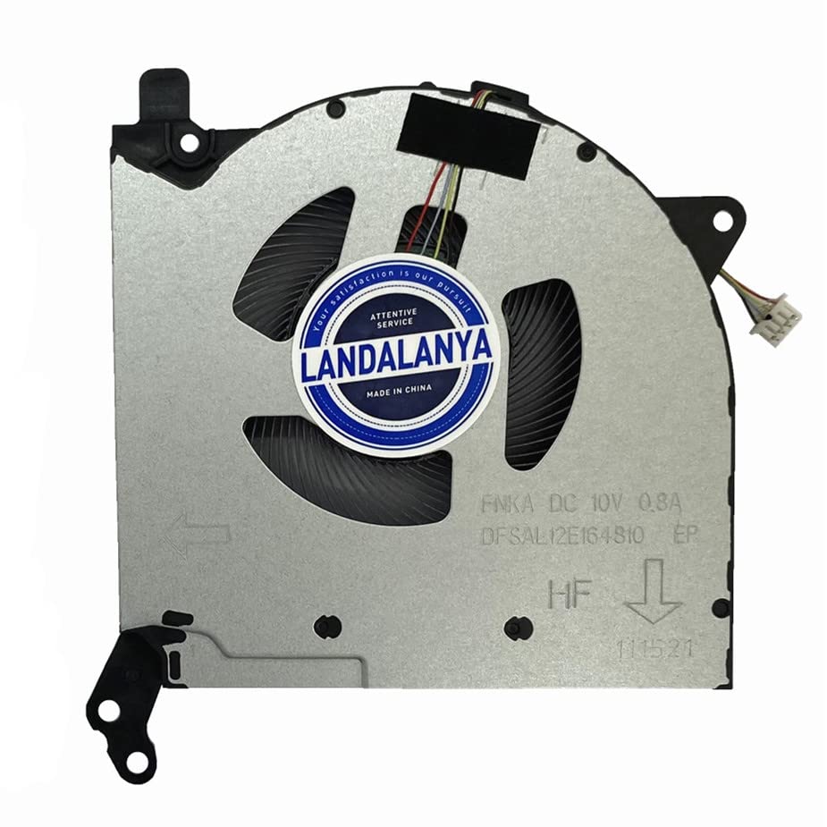 LANDALANYA Replacement New CPU and GPU Cooling Fan fLenovo Legion （ Y7000P R7000P RTX3060 2021 ） Legion 5-15IMH05H Y550-15E 2021H Series DC10V 0.8A DFSAL12E064860 FNK9 DFSAL12E164810 FNKA Fan