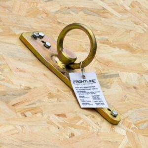 Frontline ROB01 Bull Ring Reusable Roof Anchor | Fall Arrest | Fall Restraint | Positioning Applications | Zinc Plated Steel | OSHA & ANSI Compliant (Wooden Structures)