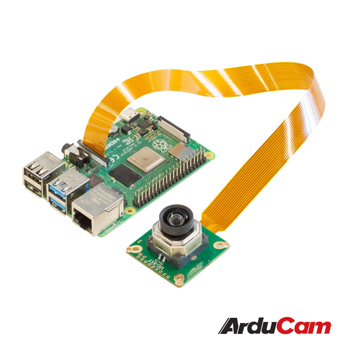 Arducam for Raspberry Pi HQ Camera with Motorized Focus Lens, 12.3MP IMX477 Camera Module with M12 Lens for Raspberry Pi 5, 4 Model B, Pi 3/3B+, and Pi Zero 2W